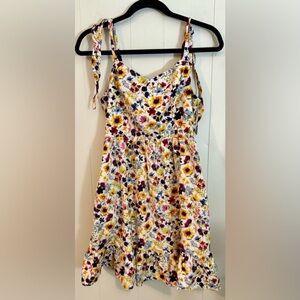 OLD NAVY Old Navy Tie-Shoulder Fit & Flare Floral Cami Mini Dress Size S